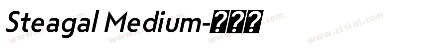 Steagal Medium字体转换